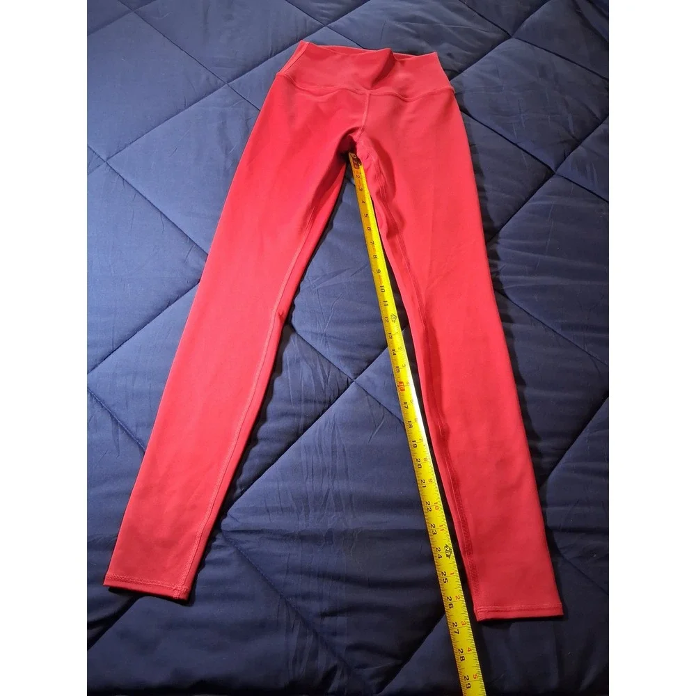 Alo Yoga Womens Airbrush High Waist Leggings Red Size S RN 87370 Activewear